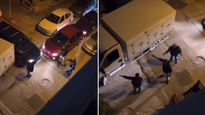 Ελληνάρας έκλεισε το δρόμο για να πάρει σουβλάκια: Τελικά χόρτασε... μπινελίκια (vid)