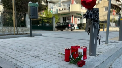 Το σημείο της δολοφονικής επίθεσης στον 20χρονο οπαδό του ΠΑΟΚ