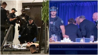 Η στιγμή της φυγάδευσης του Τραμπ: Ένοπλος επιχείρησε να εισβάλει σε δείπνο - Βίντεο από κάμερες ασφαλείας