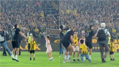 Πινέδα και Μουκουντί χόρευαν σε ρυθμούς «Forza ΑΕΚάρα» με τα παιδιά τους