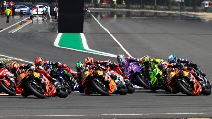 Η τελική σχάρα εκκίνησης του αγώνα MotoGP στο Μπρνο 