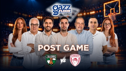 Gazz Floor LIVE: Τυφώνας Αρης με τη Λε Μαν, αλύγιστος ο Ολυμπιακός στο Κάουνας