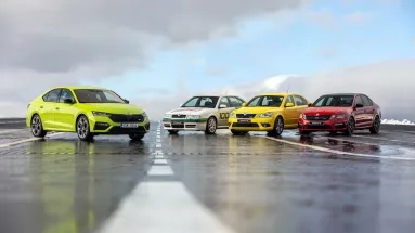 Οι τέσσερις γενιές της Skoda Octavia RS μαζί (vid)