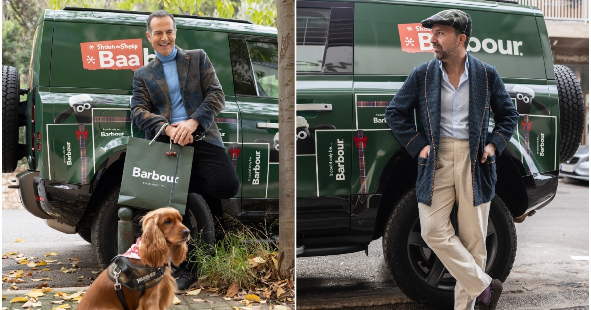 Αυτά τα Χριστούγεννα η Barbour μοίρασε δώρα με το Land Rover Defender ...