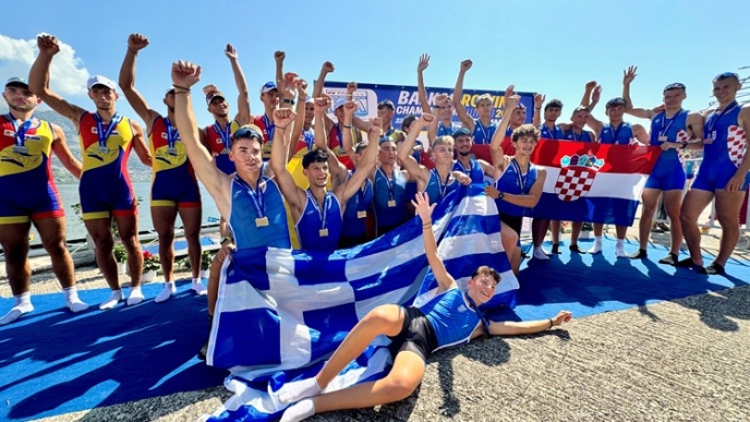 Πρωτιά με 15 μετάλλια για τα ελληνικά κουπιά στο βαλκανικό πρωτάθλημα στα Γιάννενα