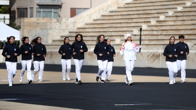 Εθνική ομάδα πόλο γυναικών, Ολυμπιακή Φλόγα