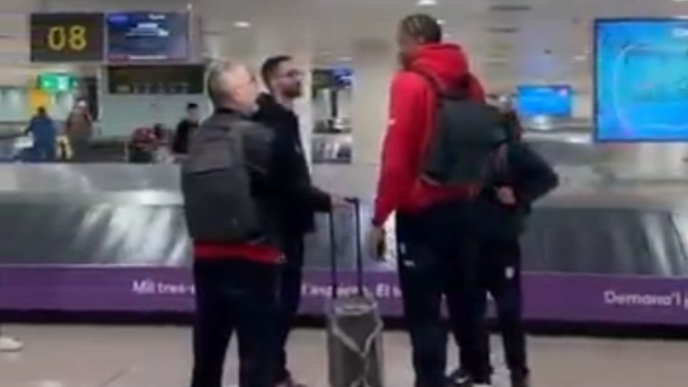 Η άφιξη του Ολυμπιακού στη Βαρκελώνη για το ματς με την Μπαρτσελόνα