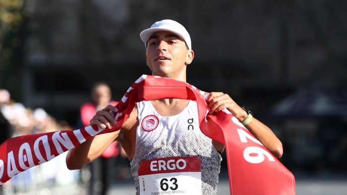  O τριαθλητής Παναγιώτης Μπιτάδος νικητής στον Ημιμαραθώνιο Αθήνας