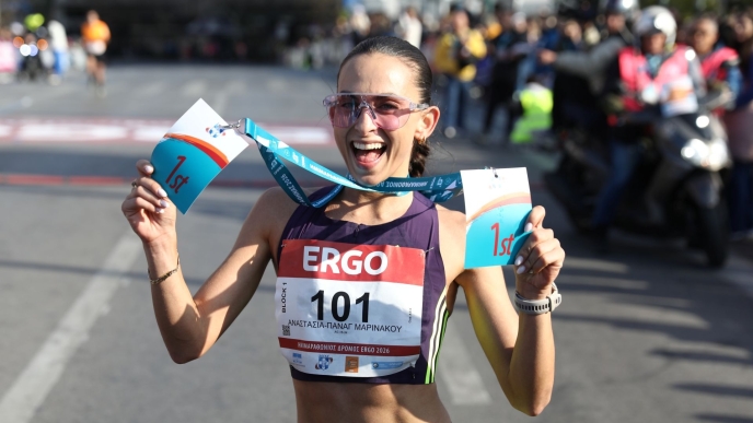  Η Μαρινάκου για 3η σερί χρονιά νικήτρια στον Ημιμαραθώνιο Αθήνας