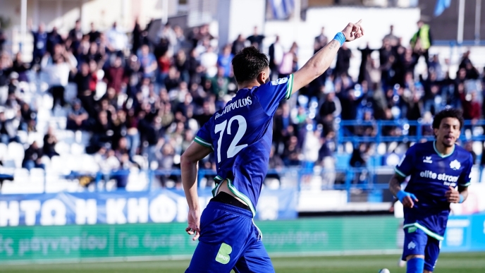 Ο Χριστόπουλος πανηγυρίζει εναντίον του Βόλου 