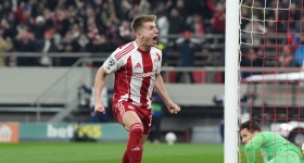 Ο Κοστίνια το 1-0 στο Ολυμπιακός - Λεβερκούζεν