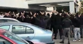 Ασπρόμαυρη «τρέλα» στην Αθήνα πριν την ΑΕΚ (vid)