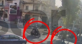 Σοκαριστικό βίντεο με παράσυρση και εγκατάλειψη 16χρονης στη Λιοσίων από μοτοσικλέτα