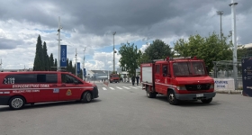 «Αστακός» το Telekom Center: Πώς είναι το γήπεδο του τελικού σχεδόν 7 ώρες πριν από το τζάμπολ