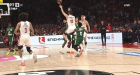 Το απίστευτο buzzer-beater του Παπανικολάου από το κέντρο!