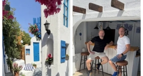 Έφτιαξε ένα ελληνικό νησί στον κήπο του στην Ελβετία: Το κυκλαδίτικο σκηνικό 10.000 λιρών 
