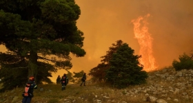 Μέγαρα: Η φωτιά έφτασε στα σπίτια σε Ψάθα και Κανδήλι – Συναγερμός στη ΒΙΠΕ
