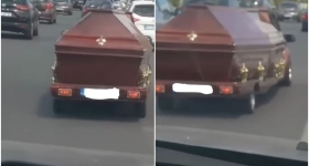 ΙΧ μετέφερε φέρετρο σε τρέιλερ στην Εθνική Οδό: Το αδιανόητο βίντεο που δημοσίευσε ο Χάρης Βαφειάς
