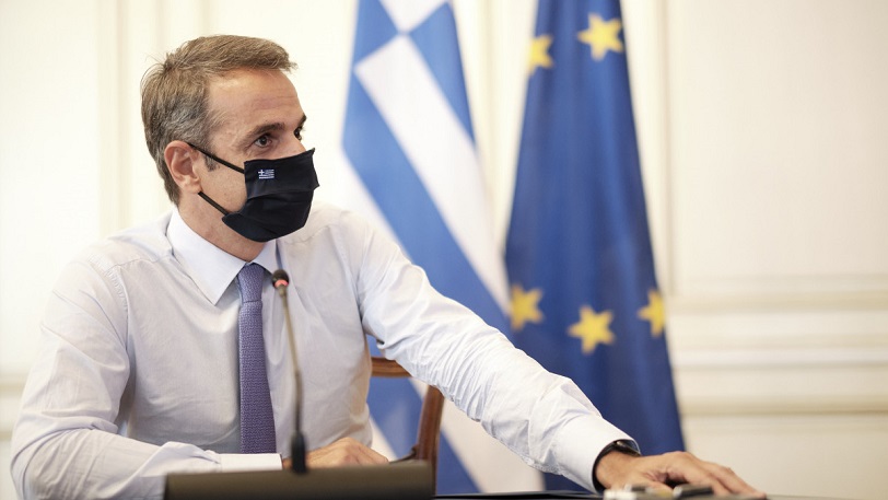 Παρατήρηση σε δημοσιογράφο που δεν φορούσε μάσκα έκανε ο Κυριάκος Μητσοτάκης