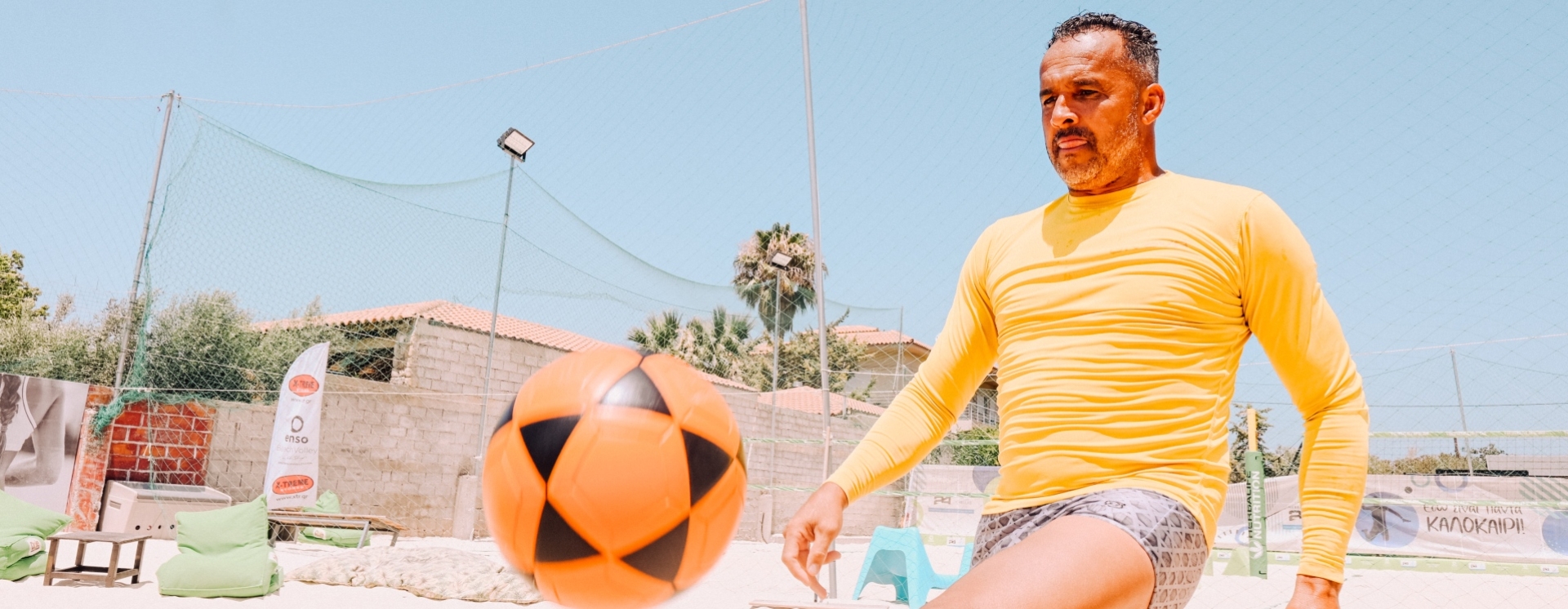 Μάθαμε τα μυστικά του ποδοβόλεϊ από τον Λουτσιάνο Ντε Σόουζα