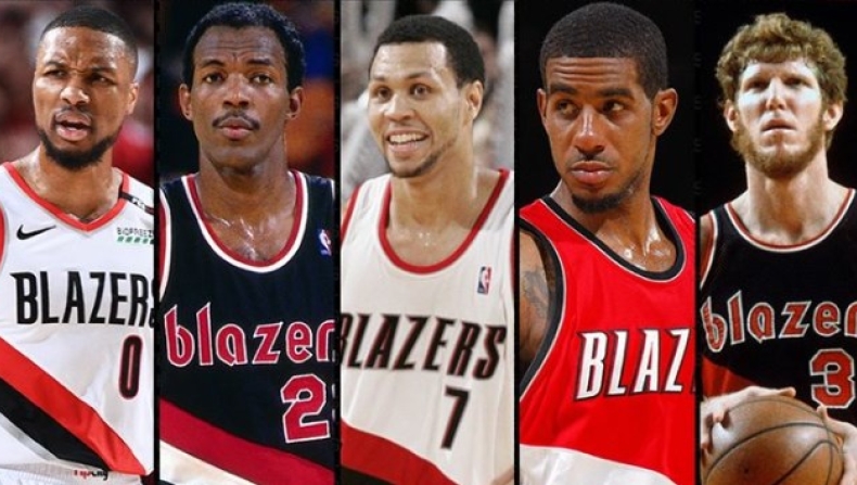 Portland Trailblazers (Damian Lillard, Clyde Drexler, Brandon Roy, LaMarcus Aldridge, Bill Walton)