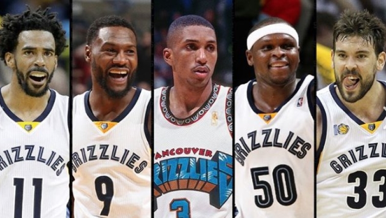 Μemphis Grizzlies (Mike Conley, Tony Allen, Shareef Abdur-Rahim, Zach Randolph, Marc Gasol)